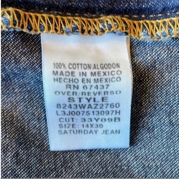 Polo by Ralph Lauren Vintage Woman's 14 Straight Leg 90's Saturday Jeans - Picture 4 of 7